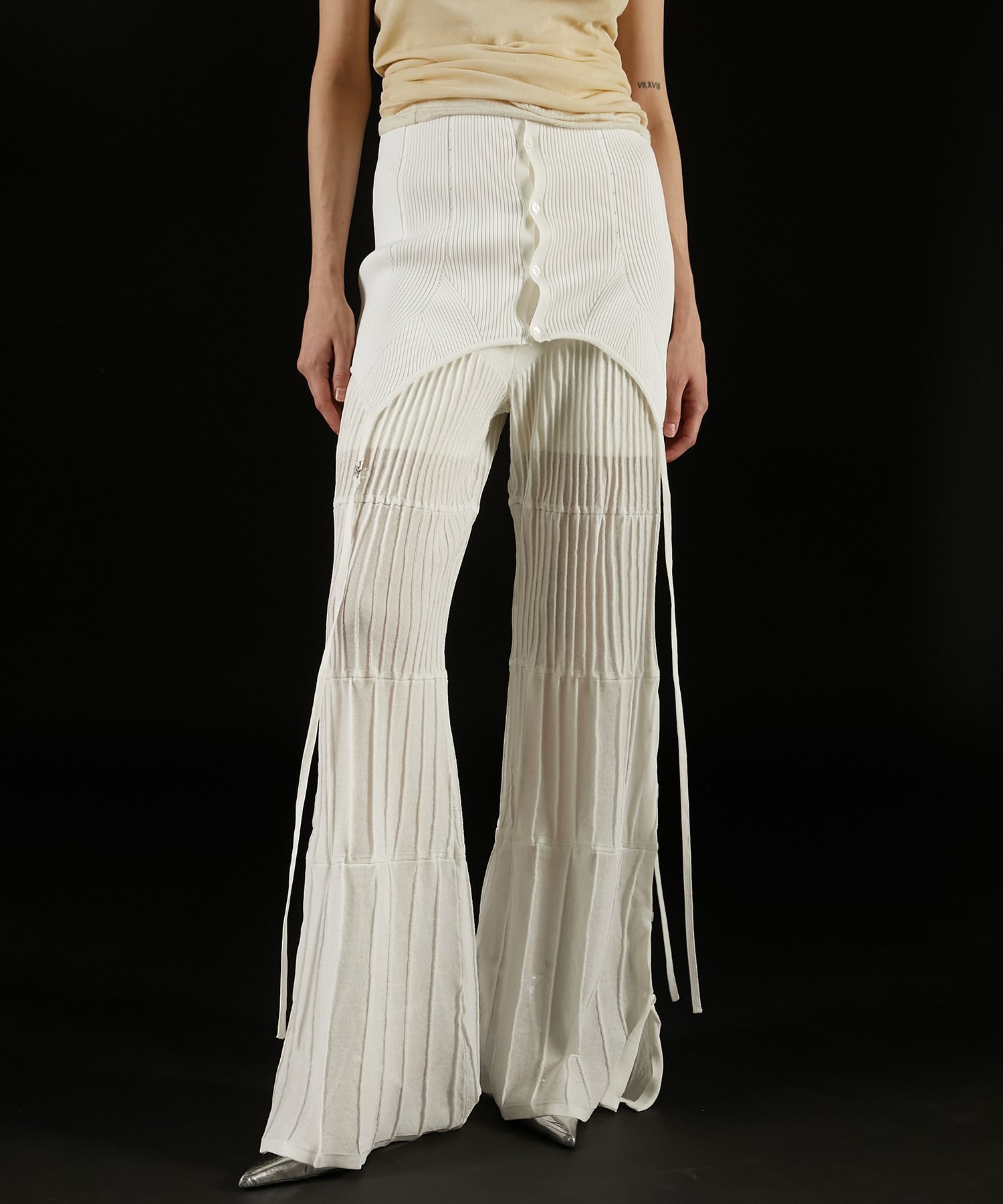 【プランク プロジェクト/PRANK PROJECT】のマルチウェイレイヤードニットパンツ インテリア・キッズ・メンズ・レディースファッション・服の通販 founy(ファニー) 　ファッション　Fashion　レディースファッション　Fashion for Women　パンツ　Pants & Trousers　インナー　Innerwear　キャミソール　Camisole, Spaghetti Strap Top　フィット　Fit, Slim Fit　ラップ　Wrap, Wrap Design　IVR|ID: prp329100004805229 ipo3291000000034867761