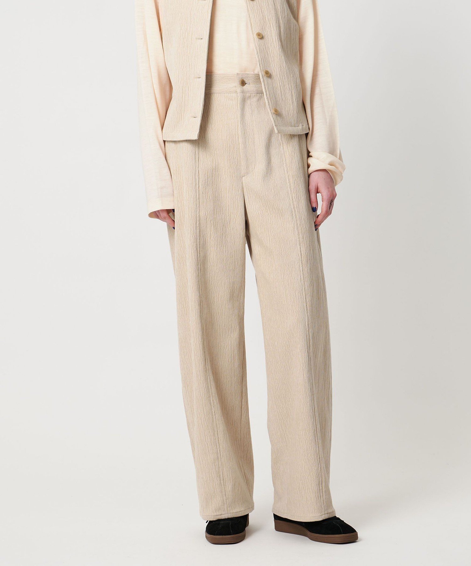 【ビューティ&ユース ユナイテッドアローズ/BEAUTY&YOUTH / UNITED ARROWS】のSteven Alan ランダム コーデュロイ ワイド バレル パンツ 人気、トレンドファッション・服の通販 founy(ファニー) ファッション Fashion レディースファッション Fashion for Women パンツ Pants & Trousers コーデュロイ Corduroy, Cord Fabric シンプル Simple, Minimal セットアップ Set-Up, Coordinated Outfit フロント Front, Front Design ベスト Vest, Waistcoat ランダム Random, Irregular ワイド Wide, Wide Fit other-1|ID: prp329100004805231 ipo3291000000034867778