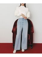 【セルフォード/CELFORD】のオーガニックコットンストレートデニム 人気、トレンドファッション・服の通販 founy(ファニー) ファッション Fashion レディースファッション Fashion for Women ストレート Straight, Straight Cut スマート Smart, Elegant センター Center, Center Line ビジュー Bijou, Jewel-like Accent フロント Front, Front Design ポケット Pocket, Pocket Detail ワンポイント One Point, Statement Accent エレガント 上品 Elegant 今季 This Season, Current Season 定番 Standard, Basic Item thumbnail LBLU[081]|ID: prp329100004805241 ipo3291000000034867863