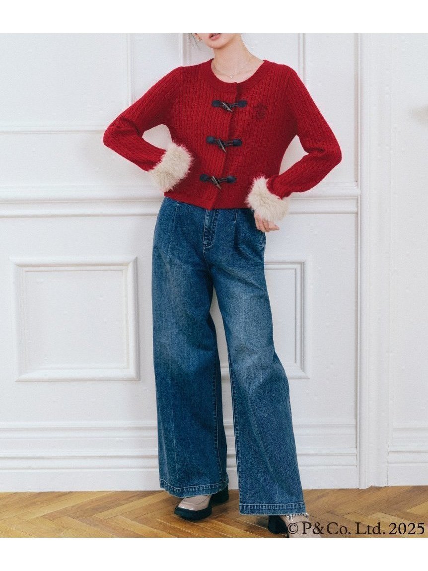 【セルフォード/CELFORD】のオーガニックコットンストレートデニム インテリア・キッズ・メンズ・レディースファッション・服の通販 founy(ファニー) 　ファッション　Fashion　レディースファッション　Fashion for Women　ストレート　Straight, Straight Cut　スマート　Smart, Elegant　センター　Center, Center Line　ビジュー　Bijou, Jewel-like Accent　フロント　Front, Front Design　ポケット　Pocket, Pocket Detail　ワンポイント　One Point, Statement Accent　エレガント 上品　Elegant　今季　This Season, Current Season　定番　Standard, Basic Item　BLU[086]|ID: prp329100004805241 ipo3291000000034867865