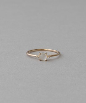 【エテ/ete】のK10YG レイヤード ムーンストーン/ホワイトトパーズ リング 人気、トレンドファッション・服の通販 founy(ファニー) ファッション Fashion レディースファッション Fashion for Women おすすめ Recommended / Our Picks ギフト プレゼント Gift / Present ストーン Stone, Gem-Like フォルム Silhouette, Form ラウンド Round, Round Neck |ID:prp329100004805255