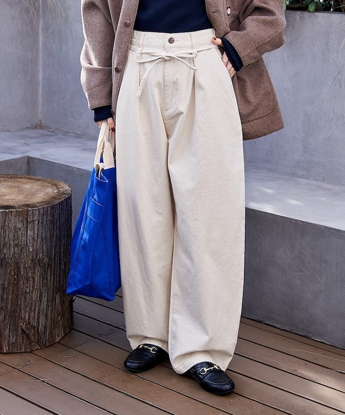 【フリークスストア/FREAK'S STORE】の新色追加 別注 紐付きイージータックパンツ 25FW 25AW インテリア・キッズ・メンズ・レディースファッション・服の通販 founy(ファニー) ファッション Fashion レディースファッション Fashion for Women パンツ Pants & Trousers 2025年 2025 2025-2026秋冬・A/W Autumn/Winter 2025–26 AW25–26 冬 Winter / This Winter シンプル Simple, Minimal スペシャル Special, Limited Edition トレンド Trend, Trending Now ワーク Workwear, Utility Style 別注 Limited Edition, Custom Order A/W・秋冬 Autumn/Winter ナチュラル|ID: prp329100004805293 ipo3291000000034868135