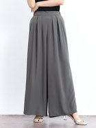 【ヴァン/Vin】のジョーゼットドレープワイドパンツ 人気、トレンドファッション・服の通販 founy(ファニー) ファッション Fashion レディースファッション Fashion for Women パンツ Pants & Trousers セットアップ Set-Up, Coordinated Outfit ドレープ Drape, Draping Fabric フラット Flat, Flat Shoes フロント Front, Front Design ベーシック Basic, Essential リラックス Relax, Relaxed Fit ロング Long, Long-Length ワイド Wide, Wide Fit エレガント 上品 Elegant thumbnail チャコールグレー|ID: prp329100004805318 ipo3291000000034868350