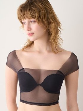 【リリーブラウン/Lily Brown】の【LILY BROWN Lingerie】シアーファンデブラトップス 人気、トレンドファッション・服の通販 founy(ファニー) ファッション Fashion レディースファッション Fashion for Women トップス・カットソー Cut & Sew Tops スマート Smart, Elegant フィット Fit, Slim Fit フロント Front, Front Design ラップ Wrap, Wrap Design ワイヤー Wire, Wired Bra |ID:prp329100004805333