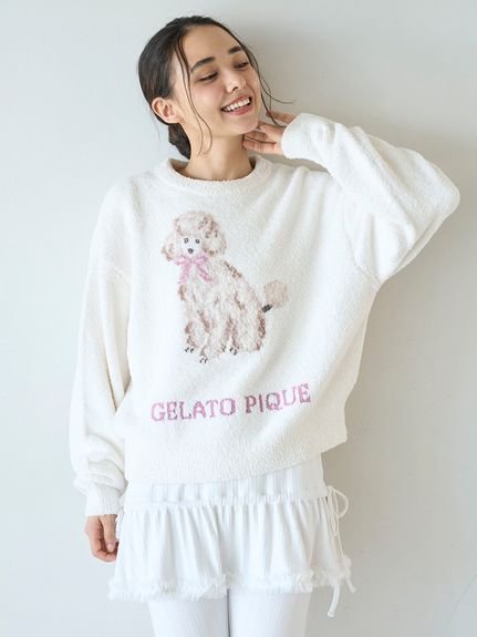 【ジェラート ピケ/gelato pique】のプードルジャガードプルオーバー 人気、トレンドファッション・服の通販 founy(ファニー) ファッション Fashion レディースファッション Fashion for Women トップス・カットソー Cut & Sew Tops カジュアルプルオーバー・ニットトップス Pullovers & Knit Tops / Casual Pullovers スマート Smart, Elegant バランス Balance, Style Balance フェミニン Feminine, Girly モチーフ Motif, Design Theme リボン Ribbon, Bow other-1|ID: prp329100004805342 ipo3291000000034868535