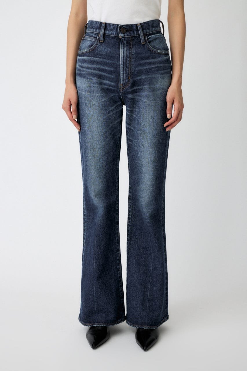 【マウジー/moussy】のMVS D/BLU FLARE / ロングサイズ インテリア・キッズ・メンズ・レディースファッション・服の通販 founy(ファニー) 　ファッション　Fashion　レディースファッション　Fashion for Women　クラッシュ　Distressed, Crashed Style　コンパクト　Compact, Small Size　ジップアップ　Zip-Up, Full Zip　ストレッチ　Stretch, Stretchy Fabric　ダメージ　Distressed, Destroyed　人気　Popular, Best Seller　フレア　Flare, Flared　ポケット　Pocket, Pocket Detail　ロング　Long, Long-Length　再入荷　Restock / Back in Stock　おすすめ　Recommended / Our Picks　D/BLU3|ID: prp329100004805347 ipo3291000000034868578