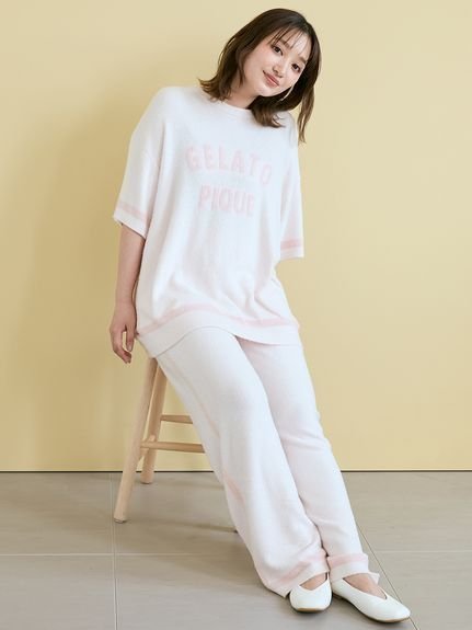 【ジェラート ピケ/gelato pique】のスムーズィートリムロングパンツ インテリア・キッズ・メンズ・レディースファッション・服の通販 founy(ファニー) 　ファッション　Fashion　レディースファッション　Fashion for Women　パンツ　Pants & Trousers　おすすめ　Recommended / Our Picks　なめらか　Smooth, Silky Texture　ストレート　Straight, Straight Cut　スマート　Smart, Elegant　トレンド　Trend, Trending Now　ベーシック　Basic, Essential　ロング　Long, Long-Length　定番　Standard, Basic Item　PNK[066]|ID: prp329100004805351 ipo3291000000034868592