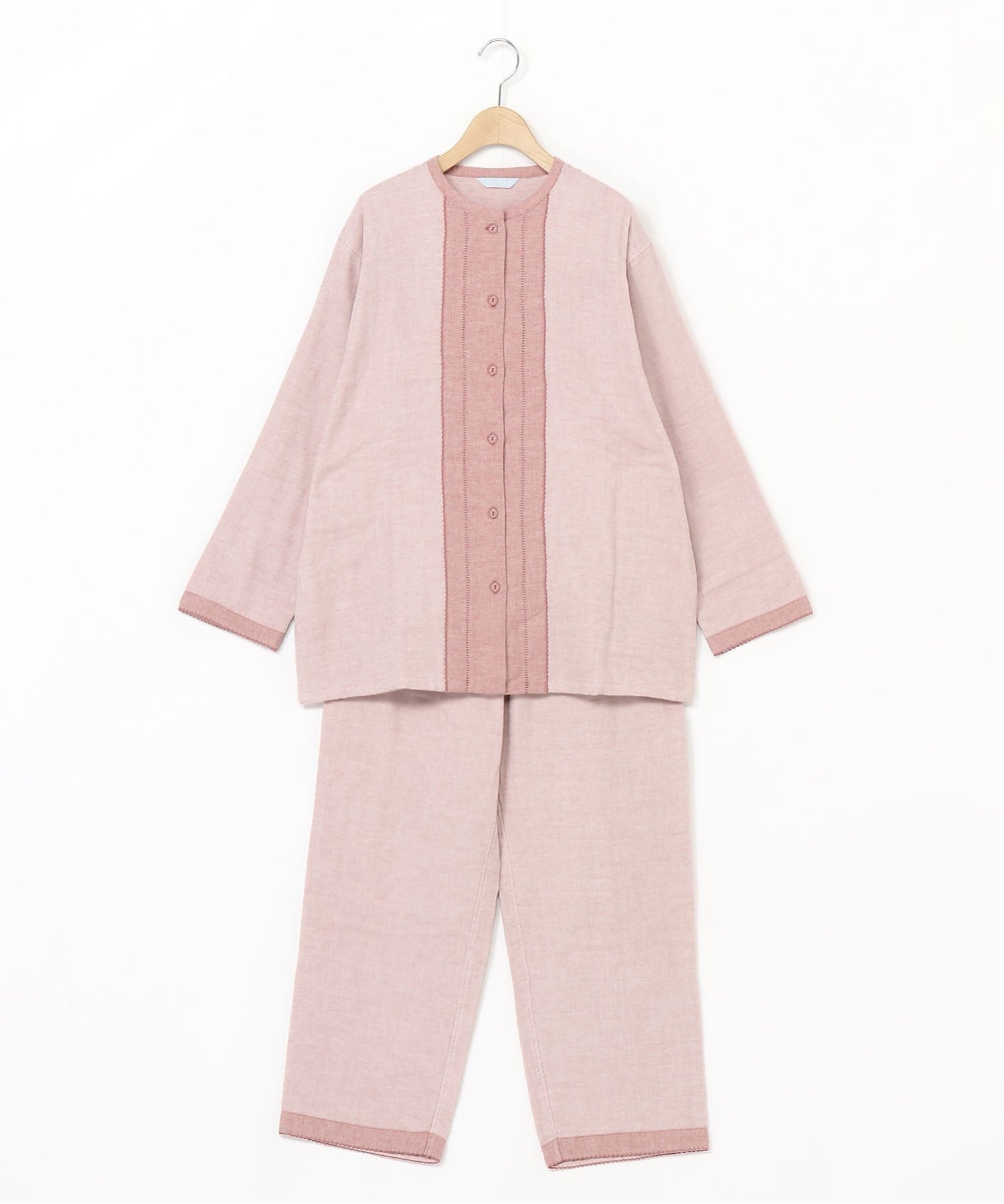 【キッドブルー/KID BLUE】の25起毛トリプルガーゼ 長袖パジャマ インテリア・キッズ・メンズ・レディースファッション・服の通販 founy(ファニー) ファッション Fashion レディースファッション Fashion for Women トップス・カットソー Cut & Sew Tops トリプル Triple, Three Layers パイピング Piping, Trim Design パジャマ Pajamas, Sleepwear エレガント 上品 Elegant 長袖 Long Sleeve, Full Sleeve ピンク|ID: prp329100004805359 ipo3291000000034868638