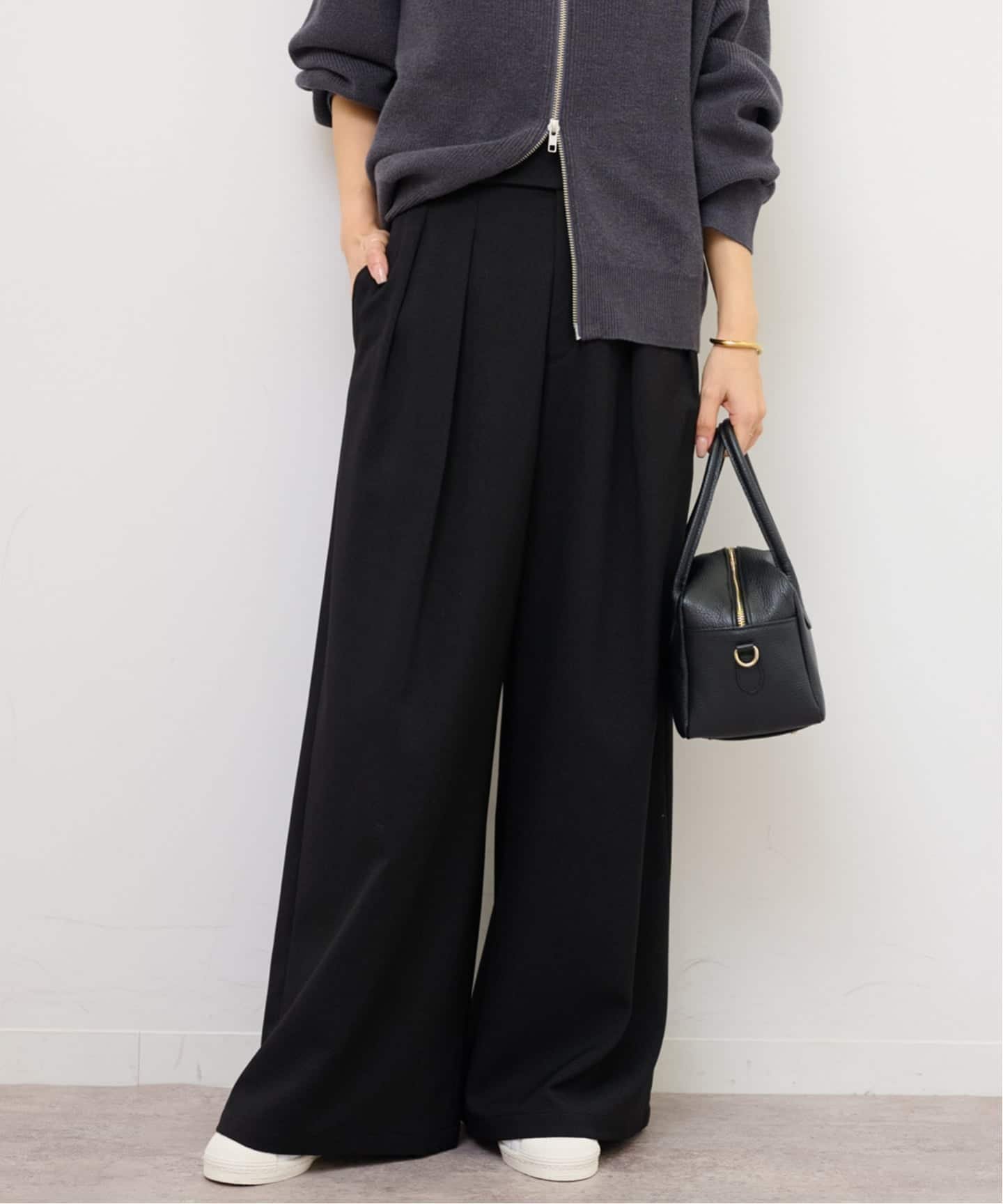 【ジャーナルスタンダード レリューム/JOURNAL STANDARD relume】の《追加》ウォッシャブルサージストレッチタックワイドパンツ インテリア・キッズ・メンズ・レディースファッション・服の通販 founy(ファニー) ファッション Fashion レディースファッション Fashion for Women パンツ Pants & Trousers 2025年 2025 2025-2026秋冬・A/W Autumn/Winter 2025–26 AW25–26 クラシック Classic, Timeless Style フロント Front, Front Design ワイド Wide, Wide Fit 秋 Autumn ブラック|ID: prp329100004805364 ipo3291000000034868676