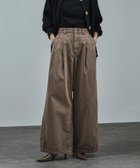 【サロン アダム エ ロペ/SALON adam et rope'】のブロークンツイル デニムパンツ 人気、トレンドファッション・服の通販 founy(ファニー) ファッション Fashion レディースファッション Fashion for Women パンツ Pants & Trousers デニムパンツ・ジーンズ・美脚デニム Denim Jeans & Pants ヴィンテージ Vintage Style カットソー Cut and Sewn Top 軽量 Lightweight, Ultra Light スウェット / スエット Sweatshirt, Sweatwear デニム Denim, Jeans Material トレンド Trend, Trending Now 定番 Standard, Basic Item フィット Fit, Slim Fit フォルム Silhouette, Form フロント Front, Front Design ポケット Pocket, Pocket Detail thumbnail ブラウン系(23)|ID: prp329100004805370 ipo3291000000034868725