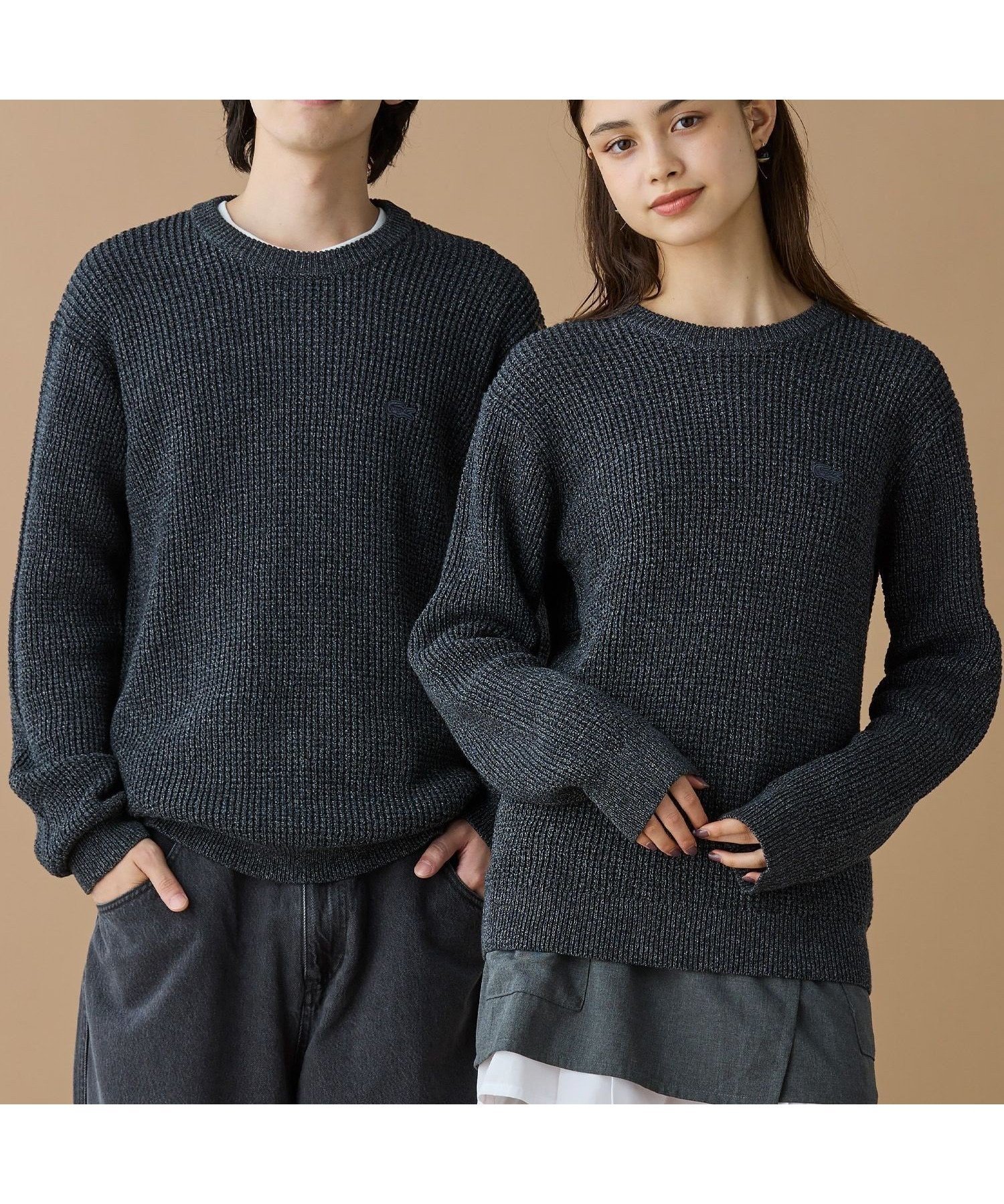 【ラコステ/LACOSTE / MEN】のワッフルニットセーター インテリア・キッズ・メンズ・レディースファッション・服の通販 founy(ファニー) ファッション Fashion メンズファッション Fashion for Men エレガント 上品 Elegant クラシック Classic, Timeless Style スマート Smart, Elegant セーター Sweater, Knitwear トレンド Trend, Trending Now ミドル Middle Length, Mid Height リラックス Relax, Relaxed Fit ワッフル Waffle, Waffle Knit グレー|ID: prp329100004805372 ipo3291000000034868742