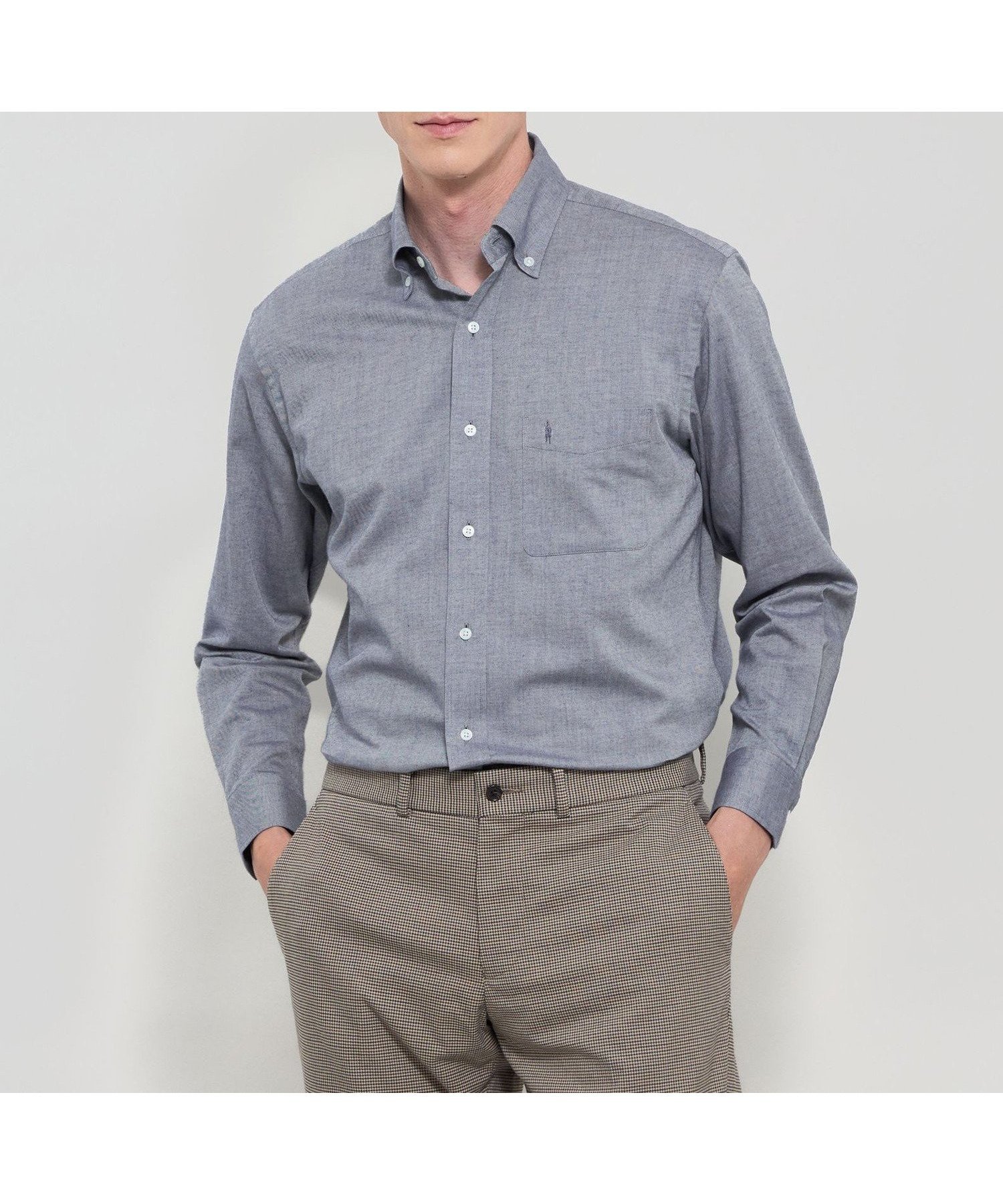 【マッキントッシュ ロンドン/MACKINTOSH LONDON / MEN】のコットンカシミヤボタンダウンシャツ 人気、トレンドファッション・服の通販 founy(ファニー) ファッション Fashion メンズファッション Fashion for Men なめらか Smooth, Silky Texture シェイプ Shape, Slim Fit シャンブレー Chambray, Denim-Like Fabric トレンド Trend, Trending Now ロンドン London Style, British Inspired エレガント 上品 Elegant 定番 Standard, Basic Item other-1|ID: prp329100004805393 ipo3291000000034868904