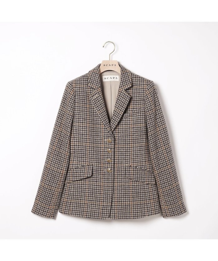 【スキャパ/SCAPA】の【WEB限定】ムーンチドリツィードジャケット インテリア・キッズ・メンズ・レディースファッション・服の通販 founy(ファニー) https://founy.com/ ファッション Fashion レディースファッション Fashion for Women アウター Coat / Outerwear Collection レディースジャケット・軽アウター Jackets クラシカル Classical, Vintage-Inspired ジャケット Jacket, Outerwear ツイード Twill, Twill Weave |ID: prp329100004805403 ipo3291000000034868991