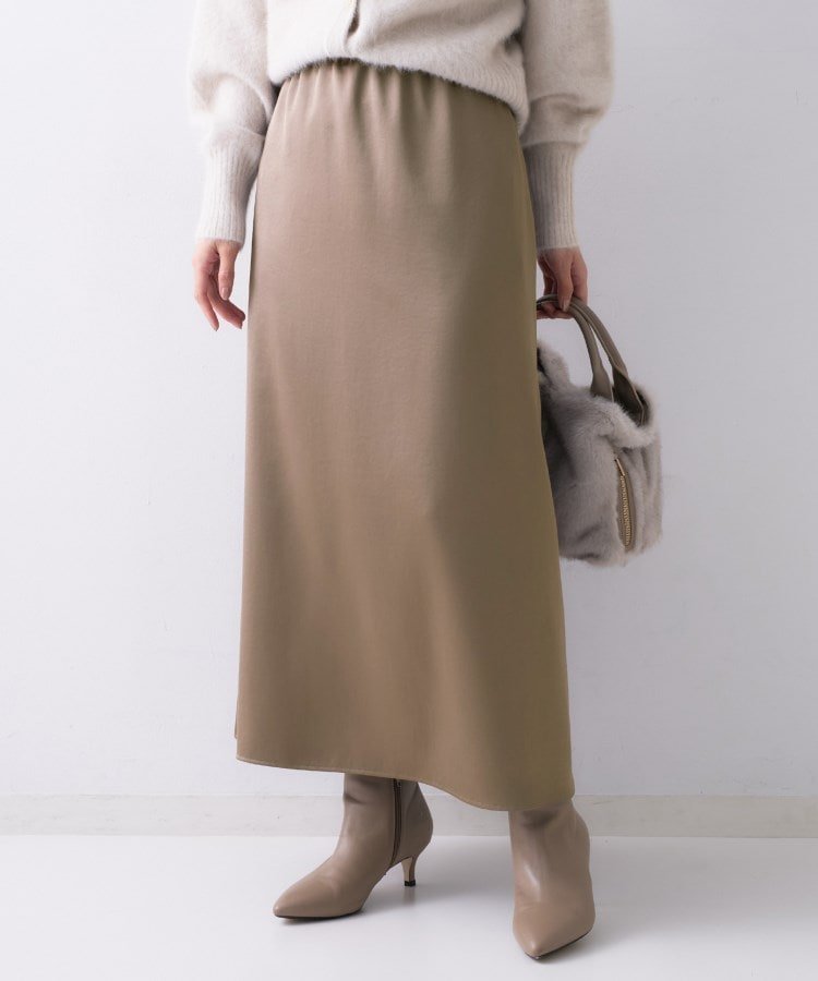 【アンタイトル/UNTITLED】の【ウエストゴム/ロング】サテンナロースカート 人気、トレンドファッション・服の通販 founy(ファニー) 　ファッション　Fashion　レディースファッション　Fashion for Women　スカート　Skirts　サテン　Satin, Glossy Fabric　シンプル　Simple, Minimal　スマート　Smart, Elegant　タンブラー　Tumbler, Travel Mug　ポケット　Pocket, Pocket Detail　ロング　Long, Long-Length　ヴィンテージ　Vintage Style　定番　Standard, Basic Item　A/W・秋冬　Autumn/Winter　 other-1|ID: prp329100004805407 ipo3291000000034869014