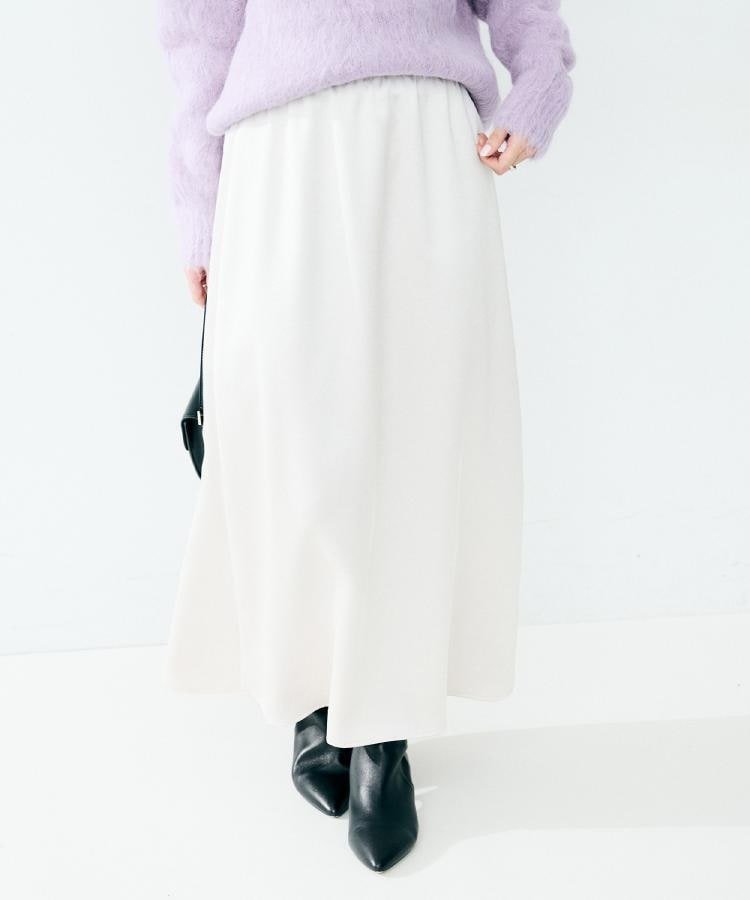 【アンタイトル/UNTITLED】の【ウエストゴム/ロング】サテンナロースカート インテリア・キッズ・メンズ・レディースファッション・服の通販 founy(ファニー) 　ファッション　Fashion　レディースファッション　Fashion for Women　スカート　Skirts　サテン　Satin, Glossy Fabric　シンプル　Simple, Minimal　スマート　Smart, Elegant　タンブラー　Tumbler, Travel Mug　ポケット　Pocket, Pocket Detail　ロング　Long, Long-Length　ヴィンテージ　Vintage Style　定番　Standard, Basic Item　A/W・秋冬　Autumn/Winter　ライトベージュ|ID: prp329100004805407 ipo3291000000034869016