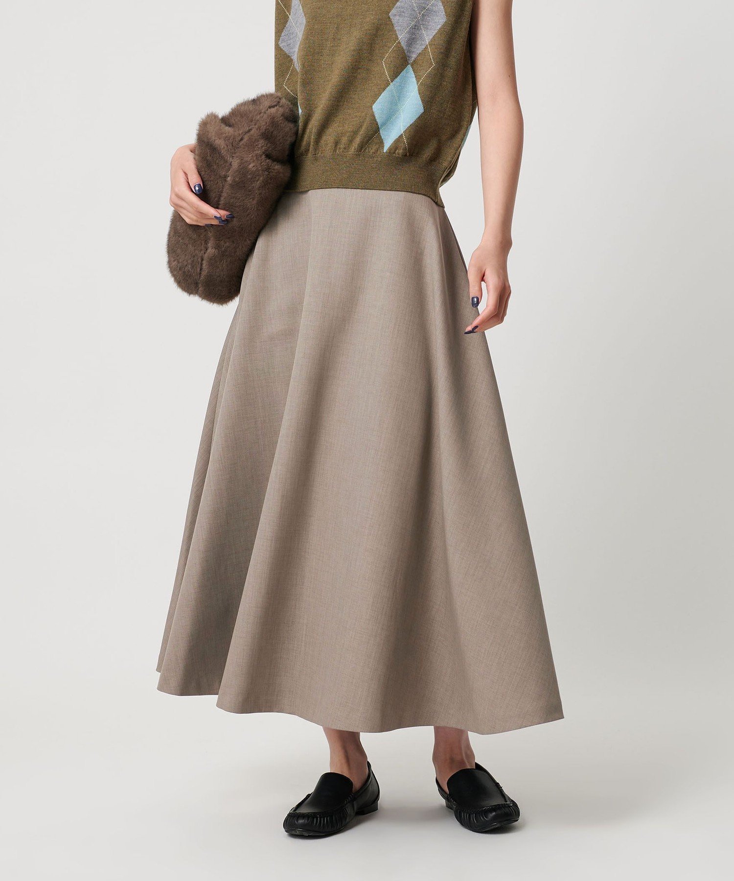 【ビューティ&ユース ユナイテッドアローズ/BEAUTY&YOUTH / UNITED ARROWS】のポリエステルツイル サーキュラースカート ウォッシャブル 人気、トレンドファッション・服の通販 founy(ファニー) ファッション Fashion レディースファッション Fashion for Women スカート Skirts ウォッシャブル Machine Washable コンパクト Compact, Small Size ドレープ Drape, Draping Fabric フェミニン Feminine, Girly ベスト Vest, Waistcoat リラックス Relax, Relaxed Fit エレガント 上品 Elegant other-1|ID: prp329100004805408 ipo3291000000034869017