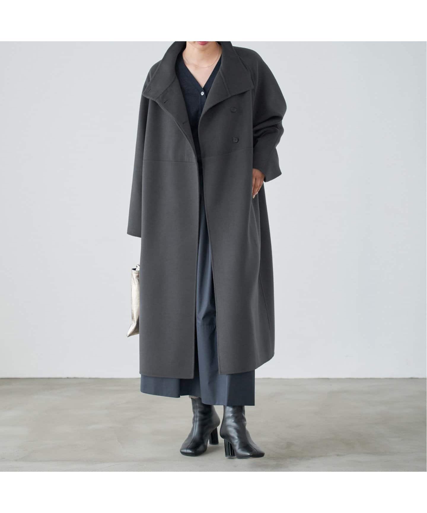 【イエナ/IENA】のSuper160スタンドコート インテリア・キッズ・メンズ・レディースファッション・服の通販 founy(ファニー) 　ファッション　Fashion　レディースファッション　Fashion for Women　アウター　Coat / Outerwear Collection　コート・ロングコート・ピーコート　Long Coats, Peacoats & More　2025年　2025　2025-2026秋冬・A/W　Autumn/Winter 2025–26 AW25–26　クール　Cool, Chic　スタンド　Stand Collar, Upright Stand　スマート　Smart, Elegant　定番　Standard, Basic Item　グレー|ID: prp329100004805412 ipo3291000000034869058