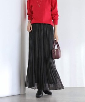 【ラ トータリテ/La TOTALITE】の【洗える】サテンプリーツスカート 人気、トレンドファッション・服の通販 founy(ファニー) ファッション Fashion レディースファッション Fashion for Women スカート Skirts プリーツスカート / 上品フェミニンスタイル Pleated Skirts 2025年 2025 2025-2026秋冬・A/W Autumn/Winter 2025–26 AW25–26 サテン Satin, Glossy Fabric シアー Sheer, See-Through スマート Smart, Elegant バランス Balance, Style Balance プリーツ Pleats, Pleated 洗える Machine Washable |ID:prp329100004805413