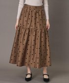 【ドレステリア/DRESSTERIOR】の【CLASSY.12月号掲載】フロッキードットスカート キャメルブラウン|ID: prp329100004805426 ipo3291000000034869153