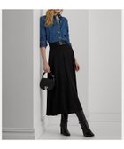 【ラルフローレン/RALPH LAUREN】のバックルトリム ツイル ミディ スカート 001ブラック|ID: prp329100004805440 ipo3291000000034869254