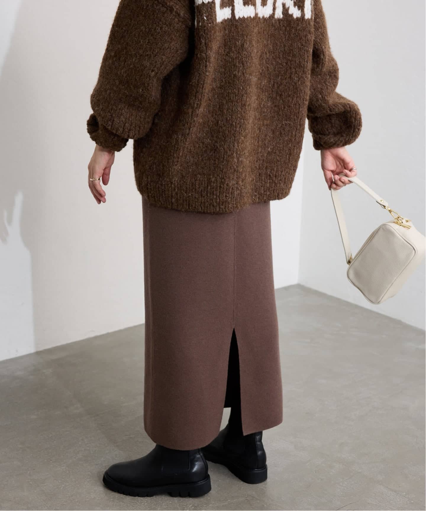 【スローブ イエナ/SLOBE IENA】の《セットアップ対応可/追加》ウォッシャブルスムースニットスカート インテリア・キッズ・メンズ・レディースファッション・服の通販 founy(ファニー) ファッション Fashion レディースファッション Fashion for Women セットアップ Matching Sets スカート・ミニ/ミディ/マキシ Skirts / Mini, Midi & Maxi Skirts 2025年 2025 2025-2026秋冬・A/W Autumn/Winter 2025–26 AW25–26 おすすめ Recommended / Our Picks シンプル Simple, Minimal スウェット / スエット Sweatshirt, Sweatwear スリット Slit, Slit Detail セットアップ Set-Up, Coordinated Outfit タイトスカート Pencil Skirt, Tight Skirt ベーシック Basic, Essential ブラウン|ID: prp329100004805444 ipo3291000000034869305