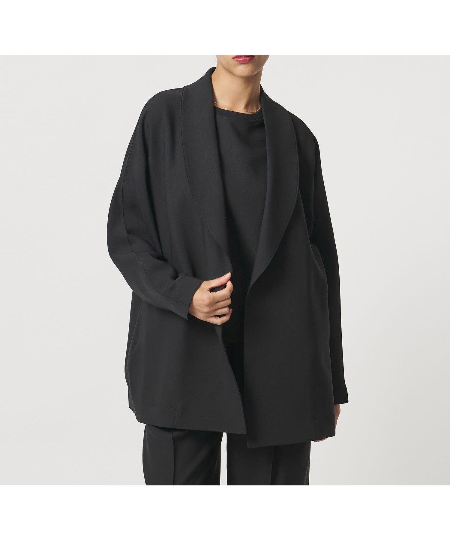 【ユナイテッドアローズ/UNITED ARROWS】のD.O UNITED ARROWS BY DAISUKE OBANA for WOMEN +10 D/SL SHAWL JACKET/ジャケット インテリア・キッズ・メンズ・レディースファッション・服の通販 founy(ファニー) ファッション Fashion レディースファッション Fashion for Women アウター Coat / Outerwear Collection レディースジャケット・軽アウター Jackets エレガント 上品 Elegant コレクション Collection, Seasonal Line ショール Shawl, Wrap ジャケット Jacket, Outerwear スリーブ Sleeve, Long Sleeve / Short Sleeve セットアップ Set-Up, Coordinated Outfit 定番 Standard, Basic Item フラット Flat, Flat Shoes リラックス Relax, Relaxed Fit ルーズ Loose, Oversized ロング Long, Long-Length ワイド Wide, Wide Fit A/W・秋冬 Autumn/Winter おすすめ Recommended / Our Picks BLACK|ID: prp329100004805448 ipo3291000000034869391