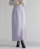 【アンデミュウ/Andemiu】のアシメフラップIラインスカート 人気、トレンドファッション・服の通販 founy(ファニー) ファッション Fashion レディースファッション Fashion for Women スカート Skirts シンプル Simple, Minimal スリット Slit, Slit Detail フラップ Flap, Flap Pocket ポケット Pocket, Pocket Detail エレガント 上品 Elegant thumbnail パープル|ID: prp329100004805458 ipo3291000000034869518