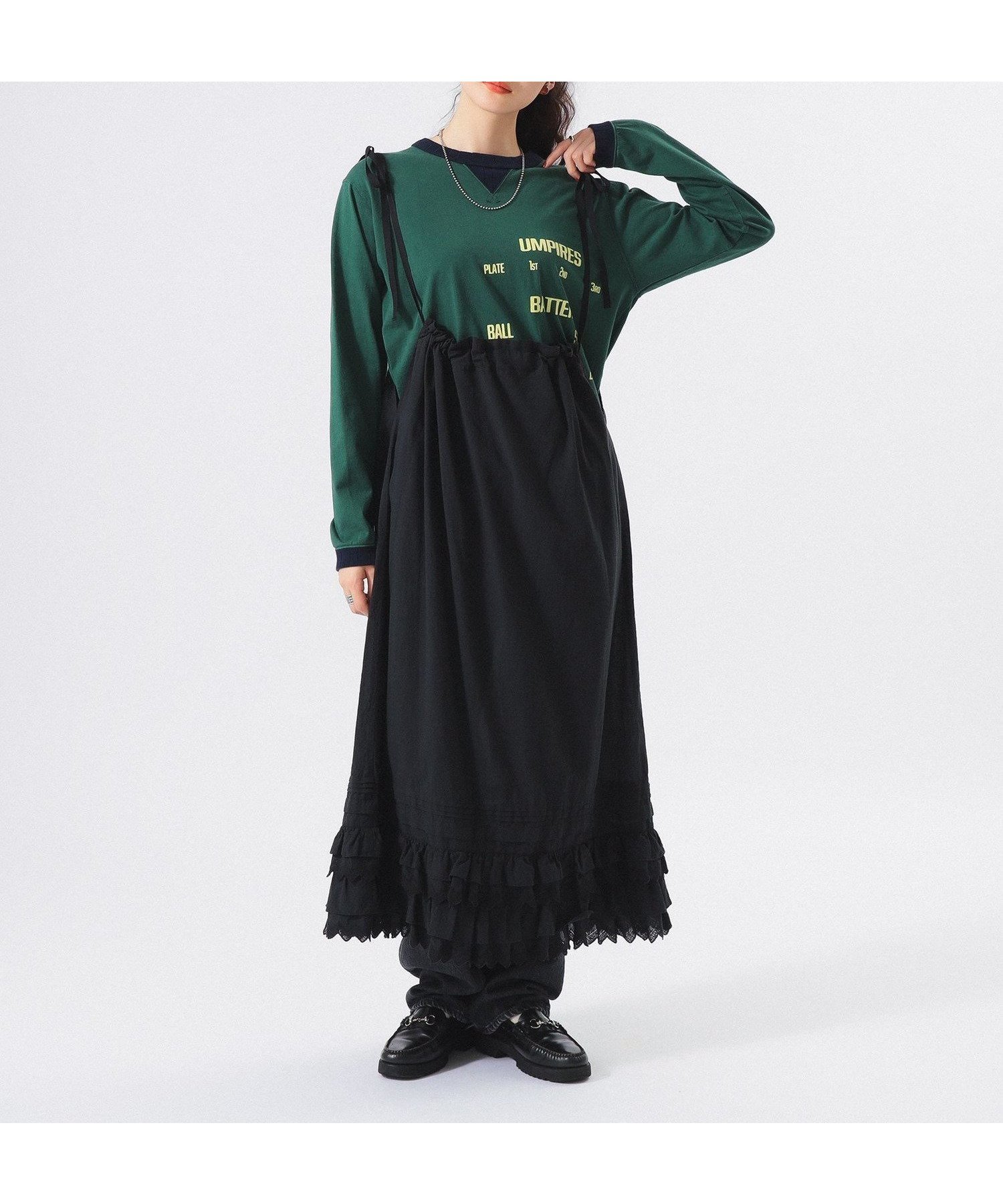 【ビームス ウイメン/BEAMS】の【12/4新規値下げ】ユーロ ヴィンテージ フリル スカート インテリア・キッズ・メンズ・レディースファッション・服の通販 founy(ファニー) ファッション Fashion レディースファッション Fashion for Women スカート Skirts インナー Innerwear ヴィンテージ Vintage Style ギャザー Gathered, Ruffled スリット Slit, Slit Detail バランス Balance, Style Balance フリル Frill, Ruffle ペチコート Petticoat, Underskirt おすすめ Recommended / Our Picks BLACK|ID: prp329100004805483 ipo3291000000034869765