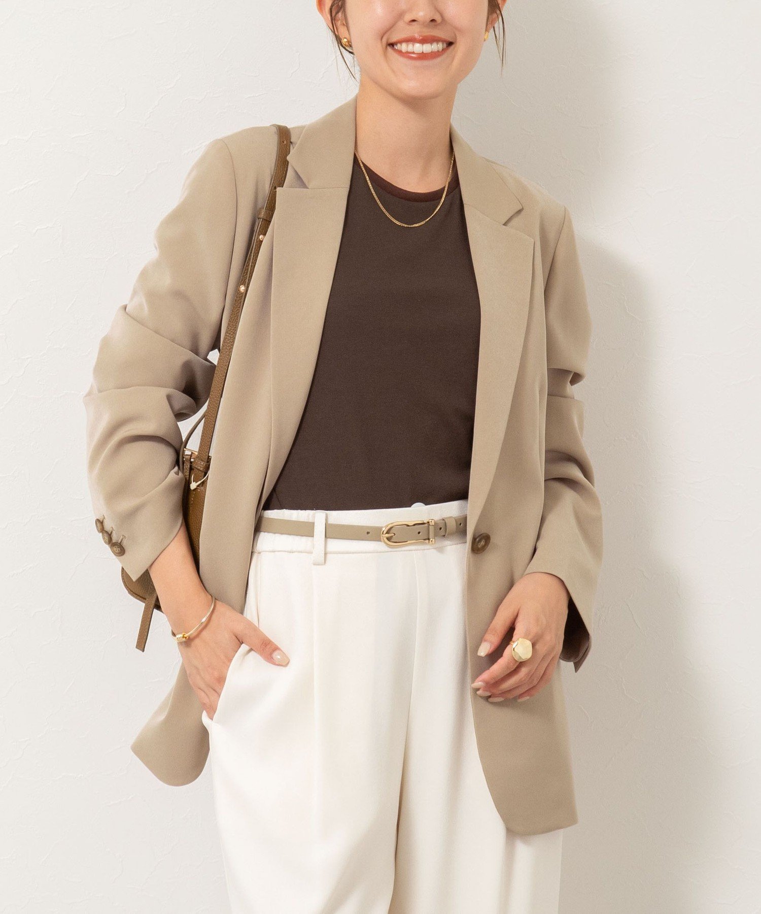 【ノーリーズ/NOLLEY'S】の《セットアップ対応》ウォッシャブルストレッチギャバテーラードジャケット インテリア・キッズ・メンズ・レディースファッション・服の通販 founy(ファニー) 　ファッション　Fashion　レディースファッション　Fashion for Women　アウター　Coat / Outerwear Collection　レディースジャケット・軽アウター　Jackets　テーラードジャケット / 通勤・きれいめスタイル　Tailored Jackets & Blazers　2025年　2025　2025-2026秋冬・A/W　Autumn/Winter 2025–26 AW25–26　おすすめ　Recommended / Our Picks　スリット　Slit, Slit Detail　セットアップ　Set-Up, Coordinated Outfit　フレア　Flare, Flared　ベージュ|ID: prp329100004805495 ipo3291000000034869873