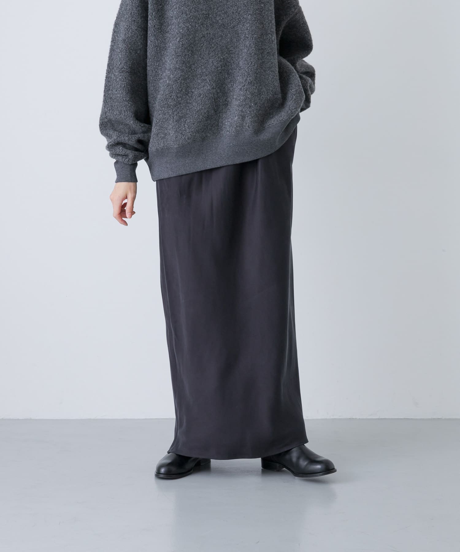 【かぐれ/kagure / URBAN RESEARCH】の『2サイズ展開』ハイカウントキュプラスカート インテリア・キッズ・メンズ・レディースファッション・服の通販 founy(ファニー) ファッション Fashion レディースファッション Fashion for Women スカート Skirts キュプラ Cupro, Eco Fabric スウェット / スエット Sweatshirt, Sweatwear スリット Slit, Slit Detail ポケット Pocket, Pocket Detail エレガント 上品 Elegant ブラック|ID: prp329100004805498 ipo3291000000034869912