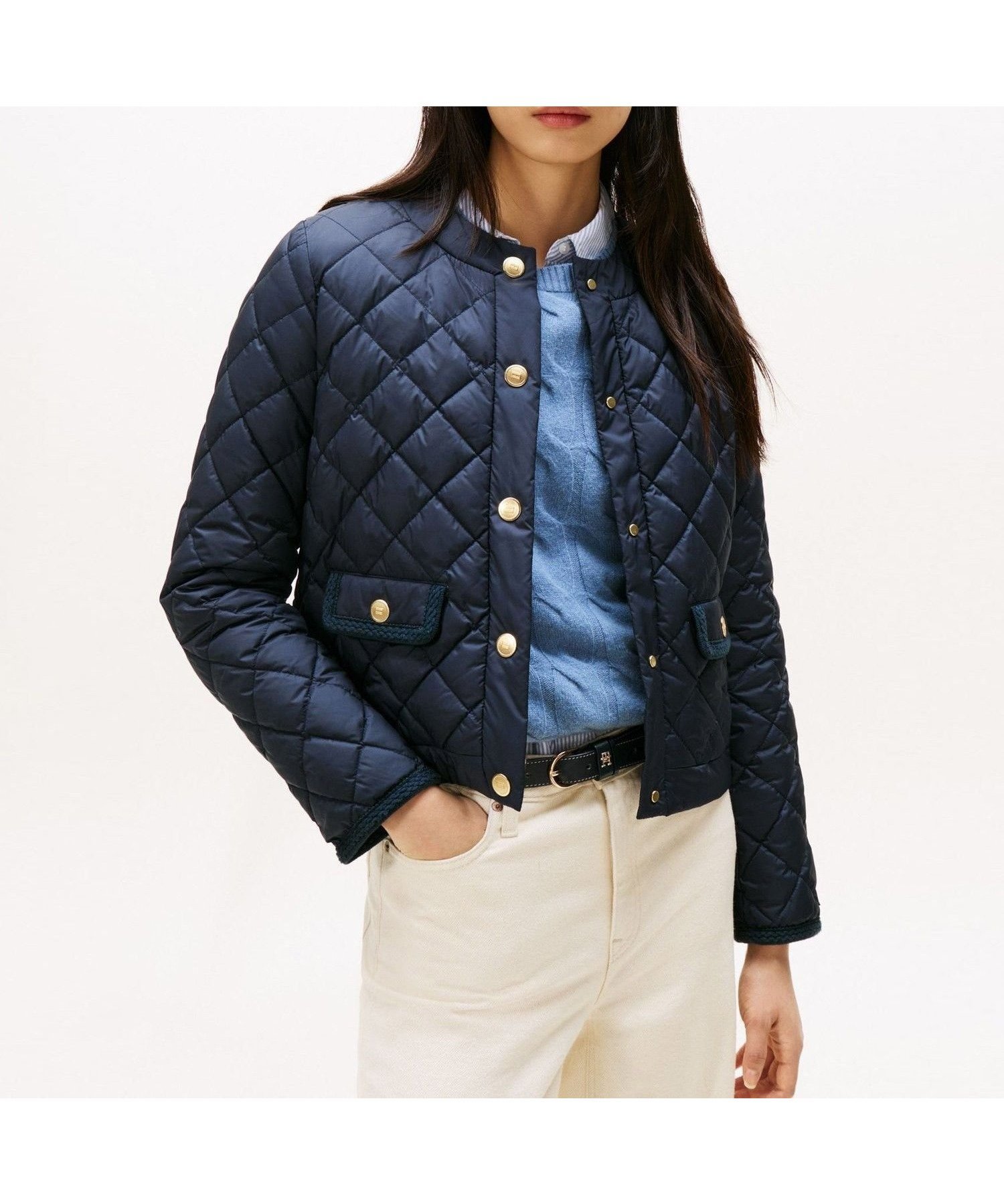 【トミーヒルフィガー/TOMMY HILFIGER】のゴールドボタンキルティングレギュラージャケット インテリア・キッズ・メンズ・レディースファッション・服の通販 founy(ファニー) ファッション Fashion レディースファッション Fashion for Women アウター Coat / Outerwear Collection レディースジャケット・軽アウター Jackets アメリカン American Style キルティング Quilted, Quilting クラシック Classic, Timeless Style ゴルフ Golf ジャケット Jacket, Outerwear ダウン Down, Puffer デニム Denim, Jeans Material フィット Fit, Slim Fit モダン Modern, Contemporary レギュラー Regular, Standard Fit 人気 Popular, Best Seller ネイビーC1G|ID: prp329100004805503 ipo3291000000034869967