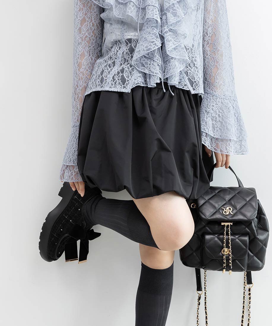 【ランダ/RANDA】のバルーンミニスカート インテリア・キッズ・メンズ・レディースファッション・服の通販 founy(ファニー) ファッション Fashion レディースファッション Fashion for Women スカート Skirts ミニスカート Mini Skirts おすすめ Recommended / Our Picks スニーカー Sneakers, Trainers トレンド Trend, Trending Now バルーン Balloon, Balloon Silhouette ミニスカート Mini Skirt, Short Skirt ロング Long, Long-Length BLACK|ID: prp329100004805507 ipo3291000000034870006