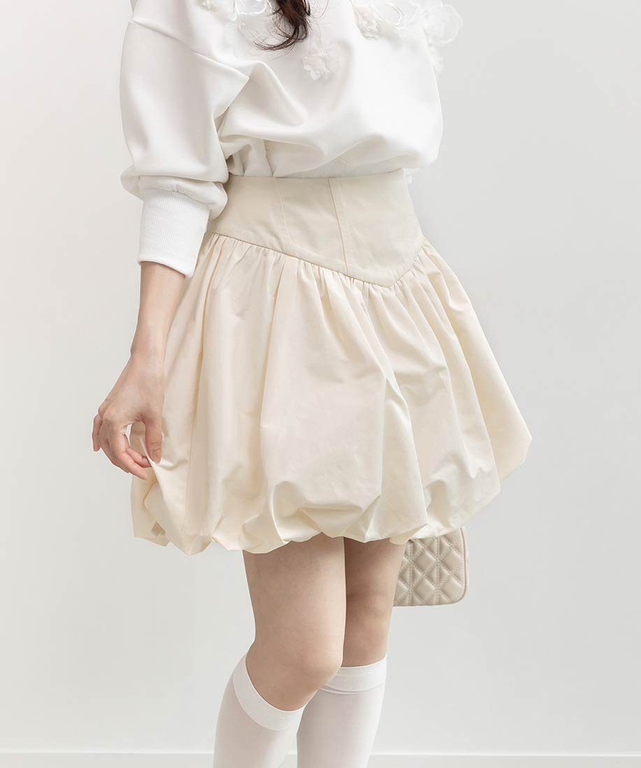 【ランダ/RANDA】のバルーンミニスカート インテリア・キッズ・メンズ・レディースファッション・服の通販 founy(ファニー) ファッション Fashion レディースファッション Fashion for Women スカート Skirts ミニスカート Mini Skirts おすすめ Recommended / Our Picks スニーカー Sneakers, Trainers トレンド Trend, Trending Now バルーン Balloon, Balloon Silhouette ミニスカート Mini Skirt, Short Skirt ロング Long, Long-Length CREAM|ID: prp329100004805507 ipo3291000000034870009