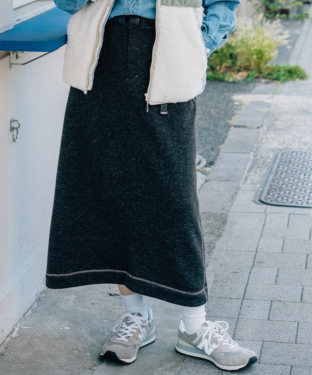 【クリフメイヤー/KRIFF MAYER】のニットフリースクライミングスカート インテリア・キッズ・メンズ・レディースファッション・服の通販 founy(ファニー) 　ファッション　Fashion　レディースファッション　Fashion for Women　スカート　Skirts　アウトドア　Outdoor Clothing　軽量　Lightweight, Ultra Light　スタンダード　Standard, Basic　ツイル　Twist, Twisted Detail　フレア　Flare, Flared　ベーシック　Basic, Essential　ポケット　Pocket, Pocket Detail　A/W・秋冬　Autumn/Winter　おすすめ　Recommended / Our Picks　CHARCOAL|ID: prp329100004805512 ipo3291000000034870036