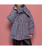 【メゾンスペシャル/MAISON SPECIAL】のPlaid Hoodie Scarf Middle Down Coat GRY|ID: prp329100004805525 ipo3291000000034870126