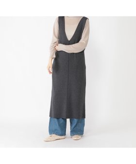 【スタディオ クリップ/studio CLIP】のVネックワンピースニットプルオーバーセット 人気、トレンドファッション・服の通販 founy(ファニー) ファッション Fashion レディースファッション Fashion for Women ワンピース Dresses おすすめ Recommended / Our Picks インナー Innerwear カットソー Cut and Sewn Top ハイネック High Neck, Mock Neck |ID:prp329100004805550