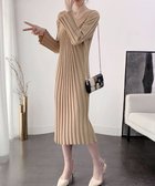 【ミニミニストア/miniministore】のVネック ワンピース レディース ベージュ|ID: prp329100004805556 ipo3291000000034870373