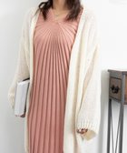 【ミニミニストア/miniministore】のvネック太リブニットワンピース秋冬韓国風 ピンク|ID: prp329100004805556 ipo3291000000035251163