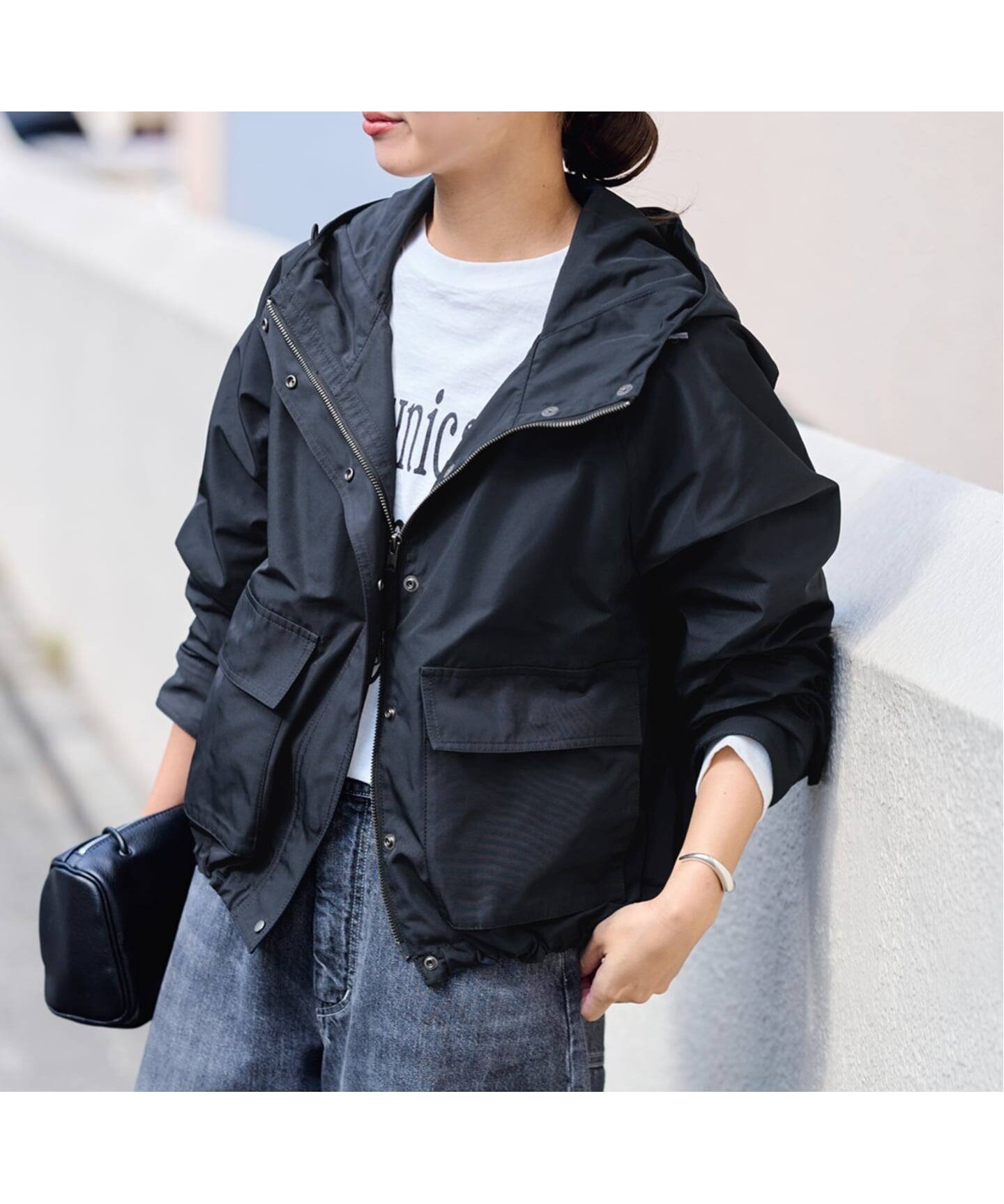 【フレームワーク/FRAMeWORK】の≪洗濯機洗い可≫撥水メモリーウェザーHOODIEブルゾン インテリア・キッズ・メンズ・レディースファッション・服の通販 founy(ファニー) 　ファッション　Fashion　レディースファッション　Fashion for Women　アウター　Coat / Outerwear Collection　ブルゾンジャケット・スポーティアウター　Blouson Jackets　バランス　Balance, Style Balance　ブルゾン　Blouson, Bomber Jacket　ブラック|ID: prp329100004805588 ipo3291000000034870659