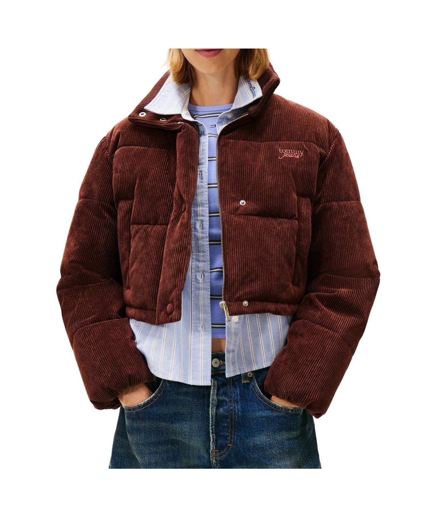 【トミーヒルフィガー/TOMMY HILFIGER】のコーデュロイパッファジャケット インテリア・キッズ・メンズ・レディースファッション・服の通販 founy(ファニー) ファッション Fashion レディースファッション Fashion for Women アウター Coat / Outerwear Collection レディースジャケット・軽アウター Jackets アメリカン American Style クラシック Classic, Timeless Style コーデュロイ Corduroy, Cord Fabric ゴルフ Golf デニム Denim, Jeans Material モダン Modern, Contemporary ワンポイント One Point, Statement Accent 人気 Popular, Best Seller ブラウンGS7|ID: prp329100004805596 ipo3291000000034870690