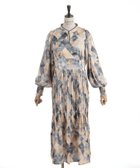 【アクシーズファム/axes femme】のプリーツ切替総柄ワンピース 人気、トレンドファッション・服の通販 founy(ファニー) ファッション Fashion レディースファッション Fashion for Women ワンピース Dresses シンプル Simple, Minimal スリーブ Sleeve, Long Sleeve / Short Sleeve バランス Balance, Style Balance プリーツ Pleats, Pleated 切替 Switching, Contrast Panel thumbnail 黒|ID: prp329100004805602 ipo3291000000034870735