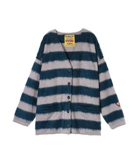 【ヒステリックグラマー/HYSTERIC GLAMOUR】のAFRO GIRLワッペン カーディガン 人気、トレンドファッション・服の通販 founy(ファニー) ファッション Fashion レディースファッション Fashion for Women トップス・カットソー Cut & Sew Tops カーディガン・羽織り Layered Style Cardigans アクリル Acrylic Material カーディガン Cardigan, Knitwear クラシック Classic, Timeless Style シンプル Simple, Minimal ボーダー Border, Stripe モチーフ Motif, Design Theme リラックス Relax, Relaxed Fit ループ Loop, Loop Knit |ID:prp329100004805609