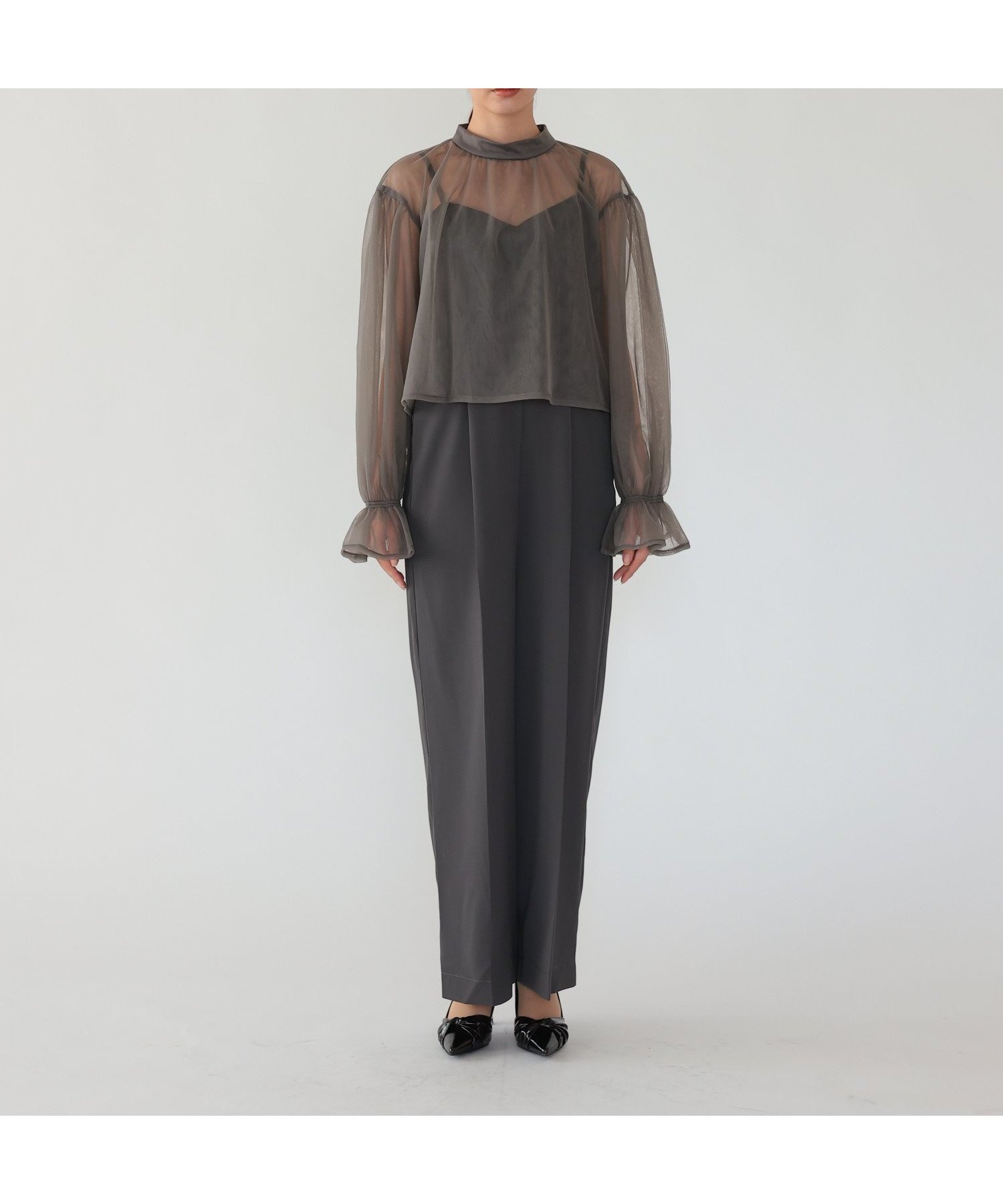 【ハレモード/haremode】のシアートップス*ワイドパンツ インテリア・キッズ・メンズ・レディースファッション・服の通販 founy(ファニー) ファッション Fashion レディースファッション Fashion for Women パンツ Pants & Trousers インナー Innerwear シアー Sheer, See-Through セットアップ Set-Up, Coordinated Outfit ドレス Dress, One-Piece フォーマル Formal, Dressy フリル Frill, Ruffle ワイド Wide, Wide Fit おすすめ Recommended / Our Picks 結婚式 Wedding 披露宴 Wedding Reception 二次会 After Party チャコール|ID: prp329100004805613 ipo3291000000034870801