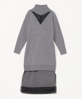 【スリーワン フィリップリム/3.1 Phillip Lim】 オーガンザコンボ モックネックドレス人気、トレンドファッション・服の通販 founy(ファニー) ファッション Fashion レディースファッション Fashion for Women ワンピース Dresses フォーマル・パーティードレス・結婚式用ドレス Elegant & Casual Dresses エレガント 上品 Elegant シフォン Chiffon, Lightweight Fabric フェミニン Feminine, Girly ミドル Middle Length, Mid Height モックネック Mock Neck, Short Turtleneck レース Lace, Lace Fabric 定番 Standard, Basic Item |ID:prp329100004805620