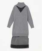 【スリーワン フィリップリム/3.1 Phillip Lim】のオーガンザコンボ モックネックドレス MEDIUM MELANGE GREY|ID: prp329100004805620 ipo3291000000034999020