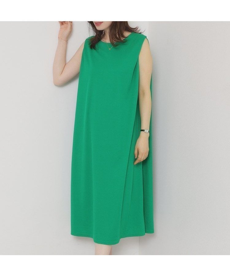 【イッツデモ/ITS' DEMO】の【接触冷感/洗濯機OK】カノコカットタックワンピース インテリア・キッズ・メンズ・レディースファッション・服の通販 founy(ファニー) ファッション Fashion レディースファッション Fashion for Women ワンピース Dresses スマート Smart, Elegant チェック Check, Plaid, Tartan ポケット Pocket, Pocket Detail 再入荷 Restock / Back in Stock おすすめ Recommended / Our Picks 夏 Summer グリーン|ID: prp329100004805628 ipo3291000000034870929