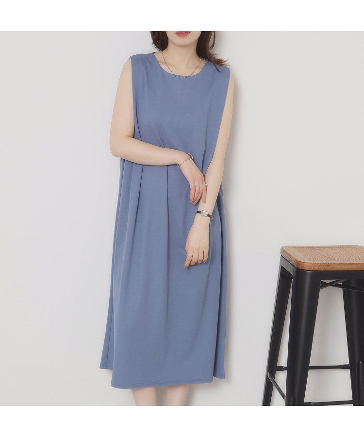 【イッツデモ/ITS' DEMO】の【接触冷感/洗濯機OK】カノコカットタックワンピース インテリア・キッズ・メンズ・レディースファッション・服の通販 founy(ファニー) ファッション Fashion レディースファッション Fashion for Women ワンピース Dresses スマート Smart, Elegant チェック Check, Plaid, Tartan ポケット Pocket, Pocket Detail 再入荷 Restock / Back in Stock おすすめ Recommended / Our Picks 夏 Summer ブルー|ID: prp329100004805628 ipo3291000000034870931