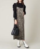 【アー ヴェー ヴェー/a.v.v】のベロア/ヘアリージャガード キャミワンピース カーキ|ID: prp329100004805630 ipo3291000000034968410