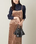 【アー ヴェー ヴェー/a.v.v】のベロア/ヘアリージャガード キャミワンピース ブラウン|ID: prp329100004805630 ipo3291000000034968412