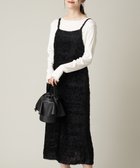 【アー ヴェー ヴェー/a.v.v】のベロア/ヘアリージャガード キャミワンピース ブラック|ID: prp329100004805630 ipo3291000000034968413